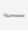 4‑Piece Polished Salad Fork Set in stainless steel