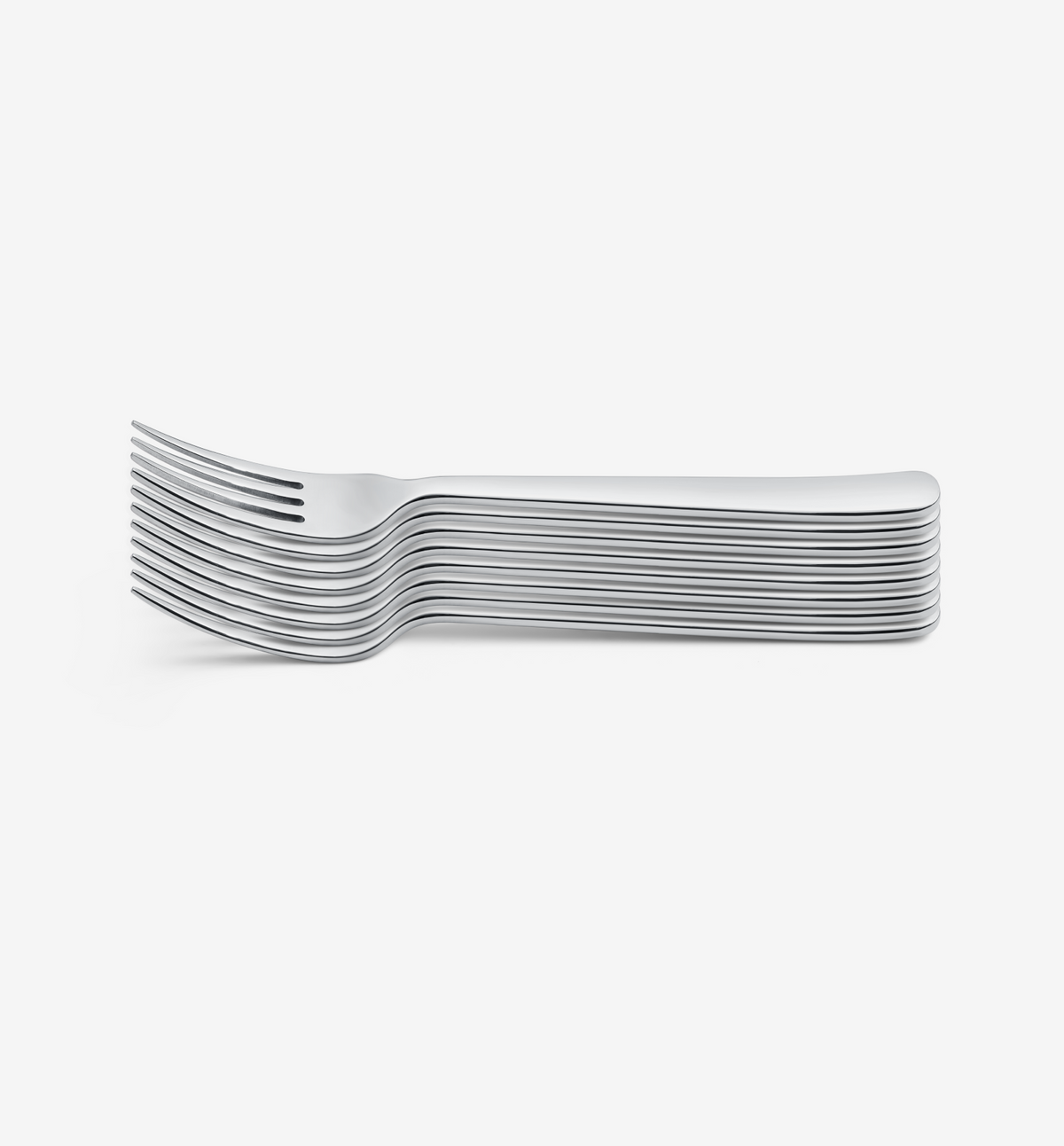 8-Piece Salad Fork Set - Polished