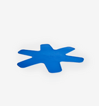 Nisen blue silicone pan protector mat with star shape design