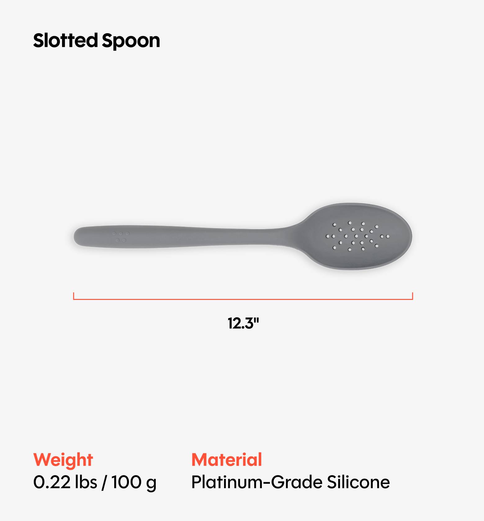 Slotted Spoon - Gray