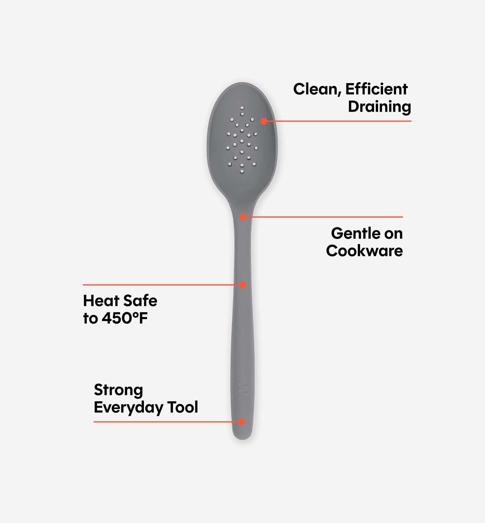 Slotted Spoon - Gray
