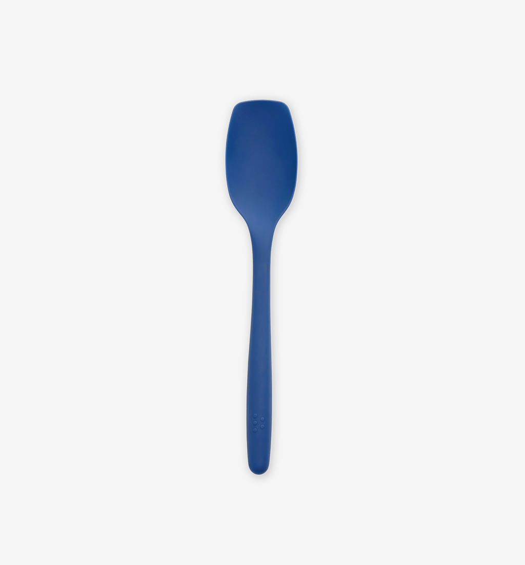 Blue silicone spatula spoon kitchen utensil