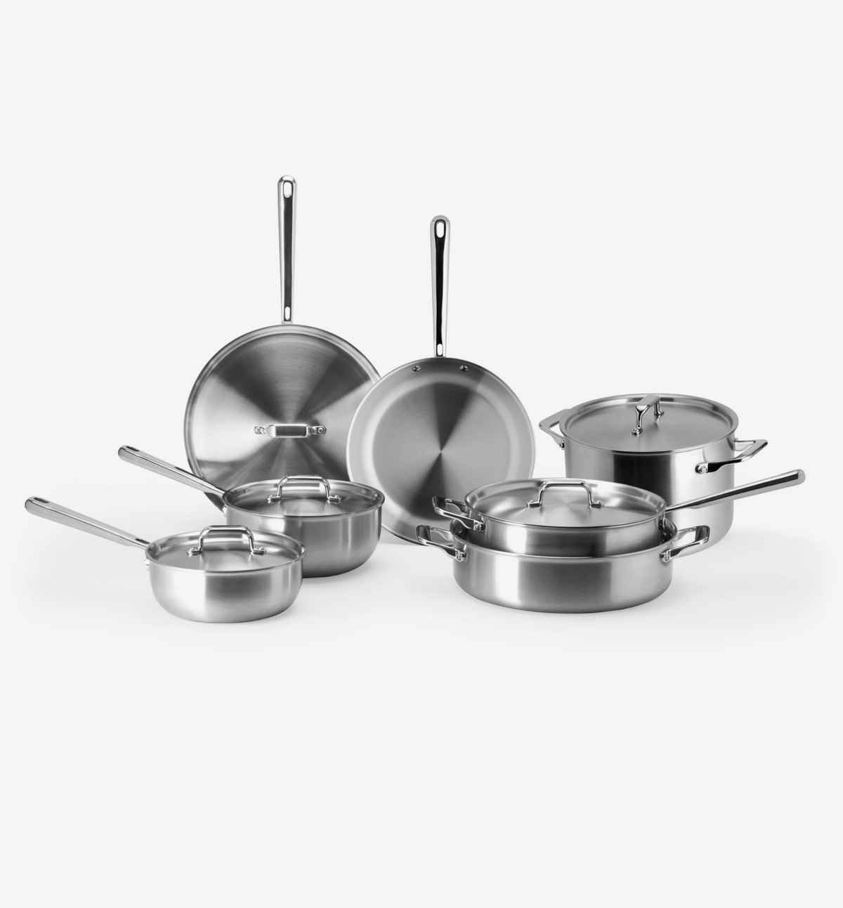 12-Piece Stainless Steel Cookware Set