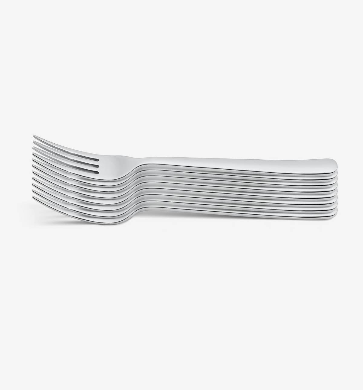 8-Piece Dinner Fork Set - Polished