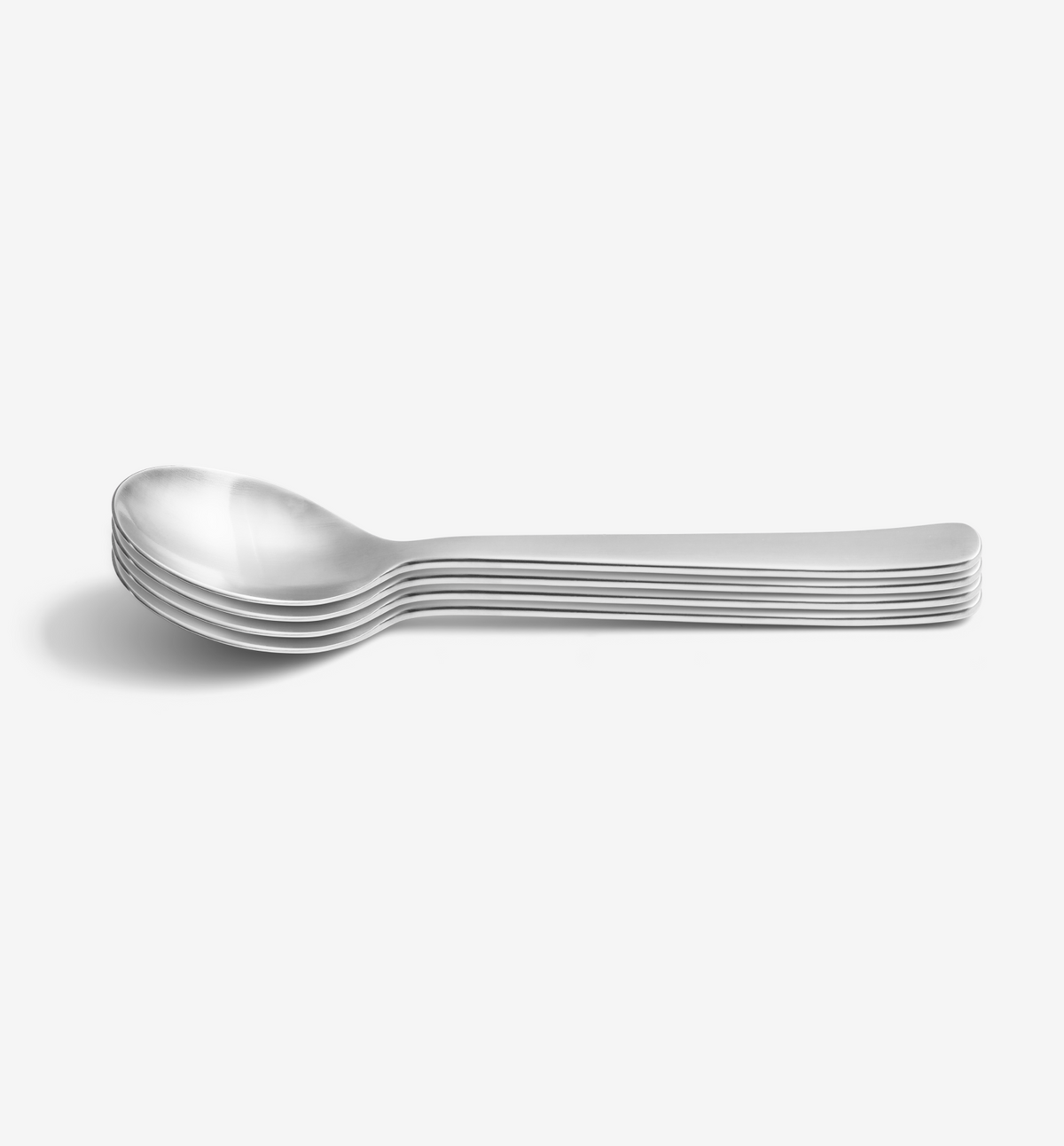 4-Piece Dinner Spoon Set – Brushed in stainless steel