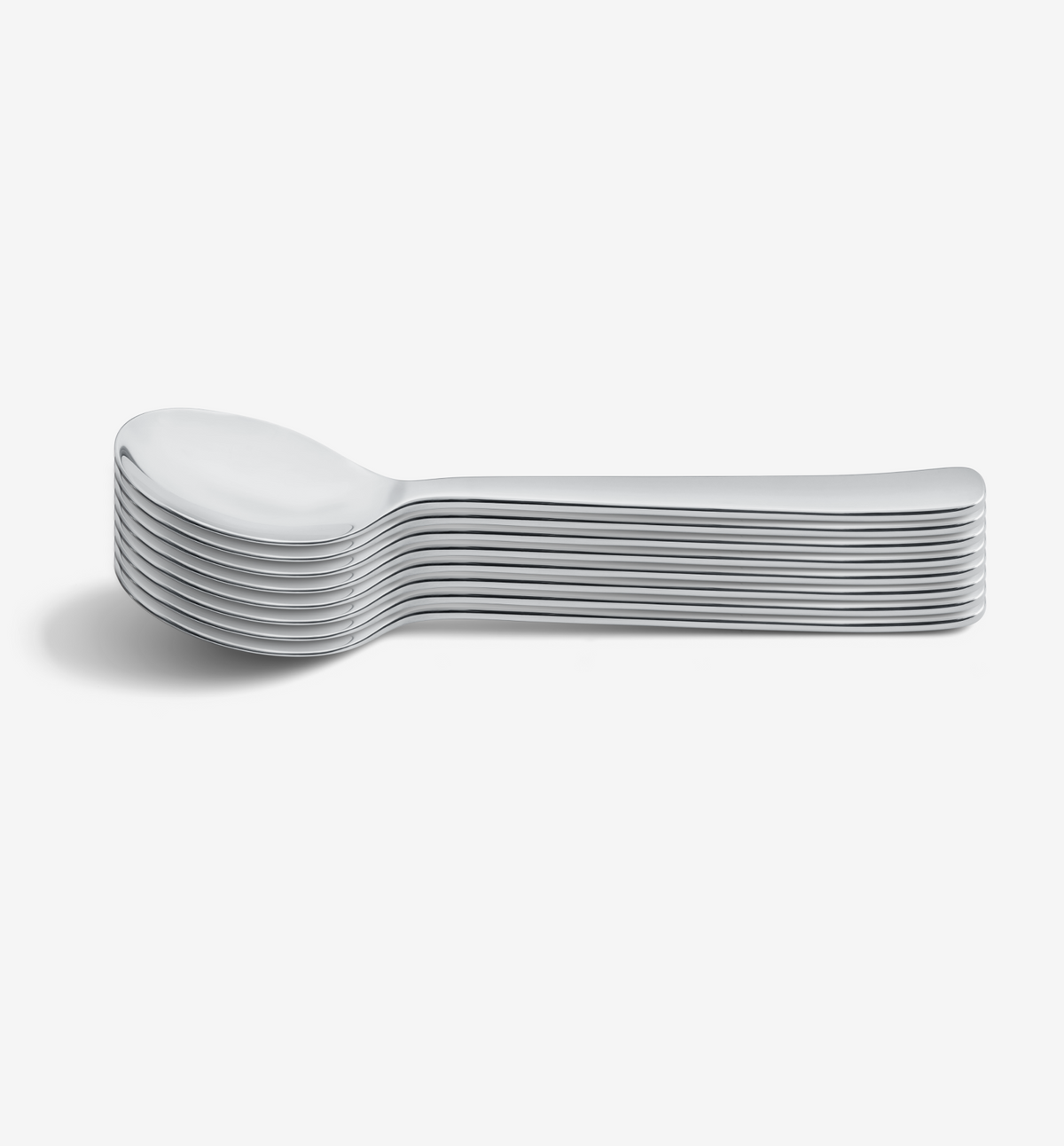 8-piece polished dinner spoon set