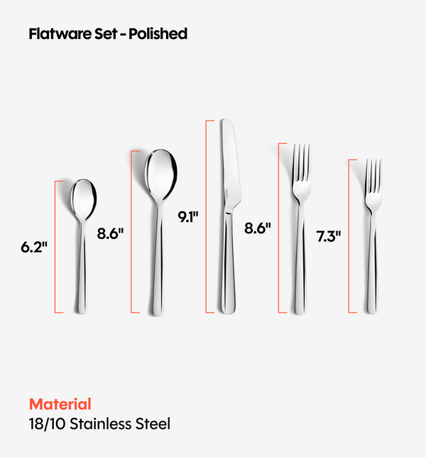 20-Piece Flatware Set (Serves 4) - Polished