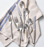 36-Piece Dinnerware + Flatware Set (Serves 4) - White / Polished