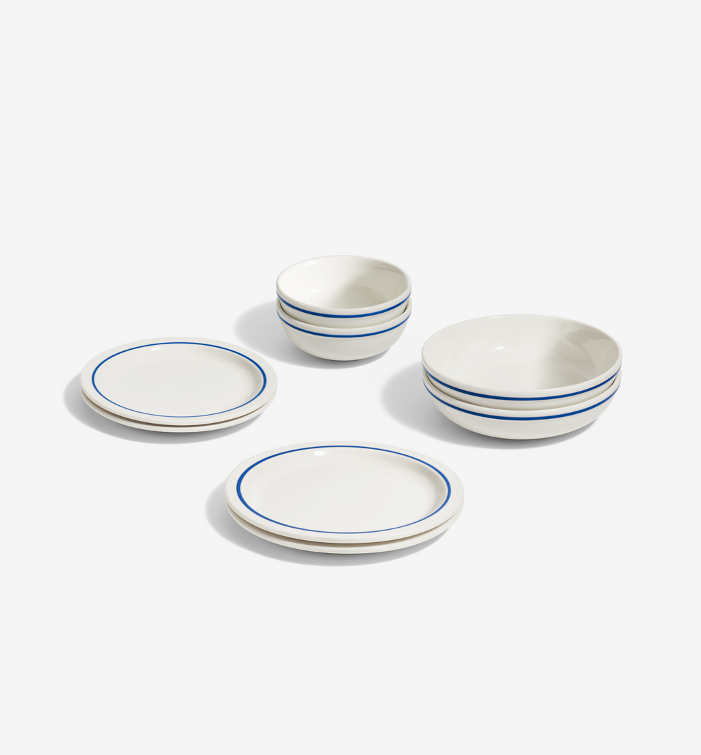 8-Piece Dinnerware Set (Serves 2) - Blue