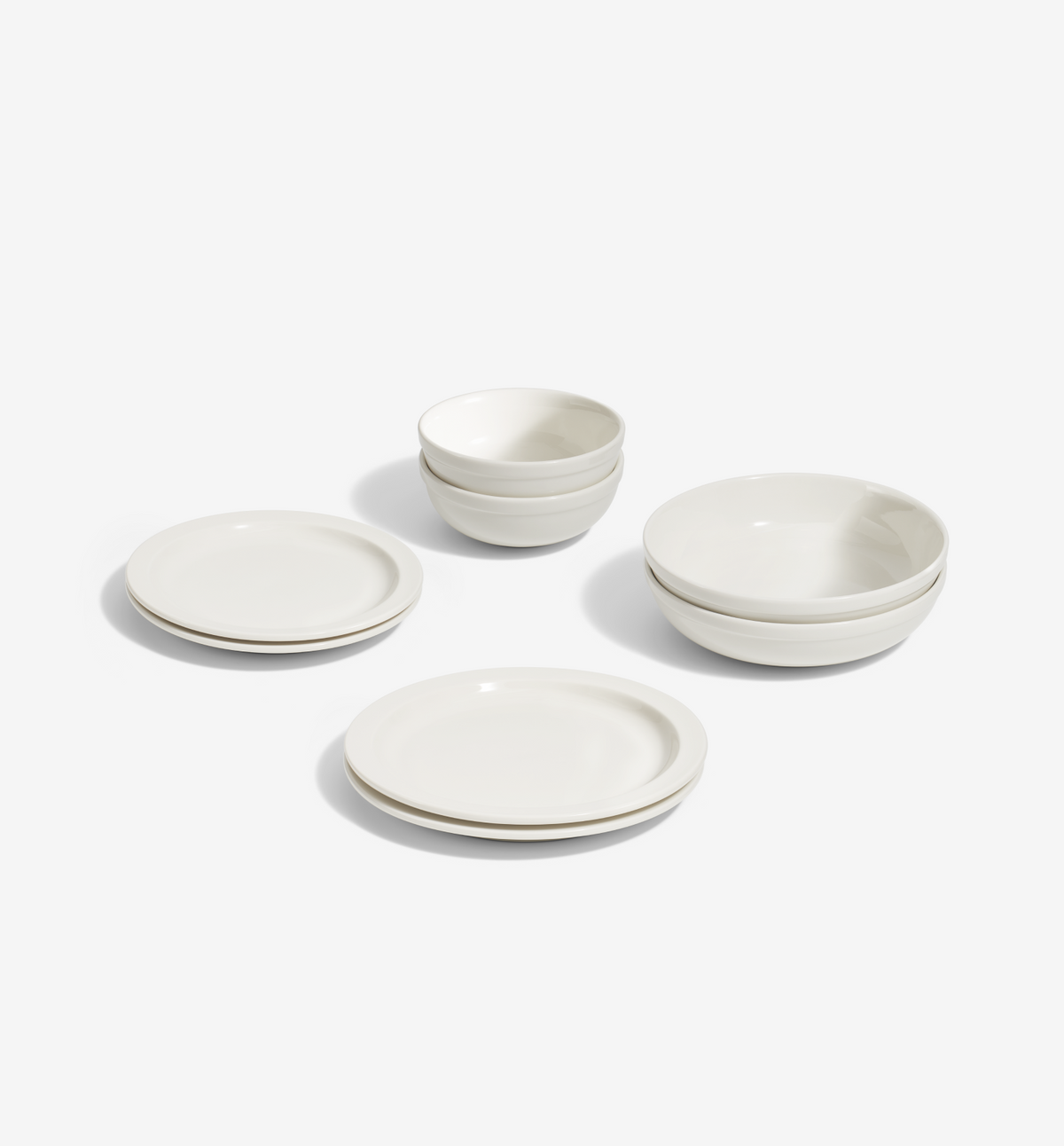 8-Piece Dinnerware Set (Serves 2) - White