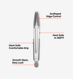 Silicone Tongs - Gray