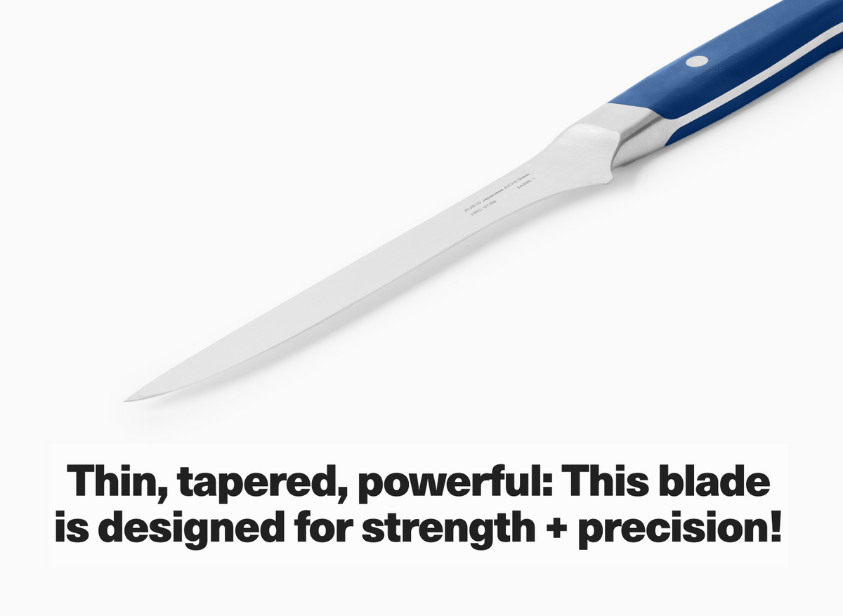 Thin, tapered, powerful: This blade is designed for strength + precision!
