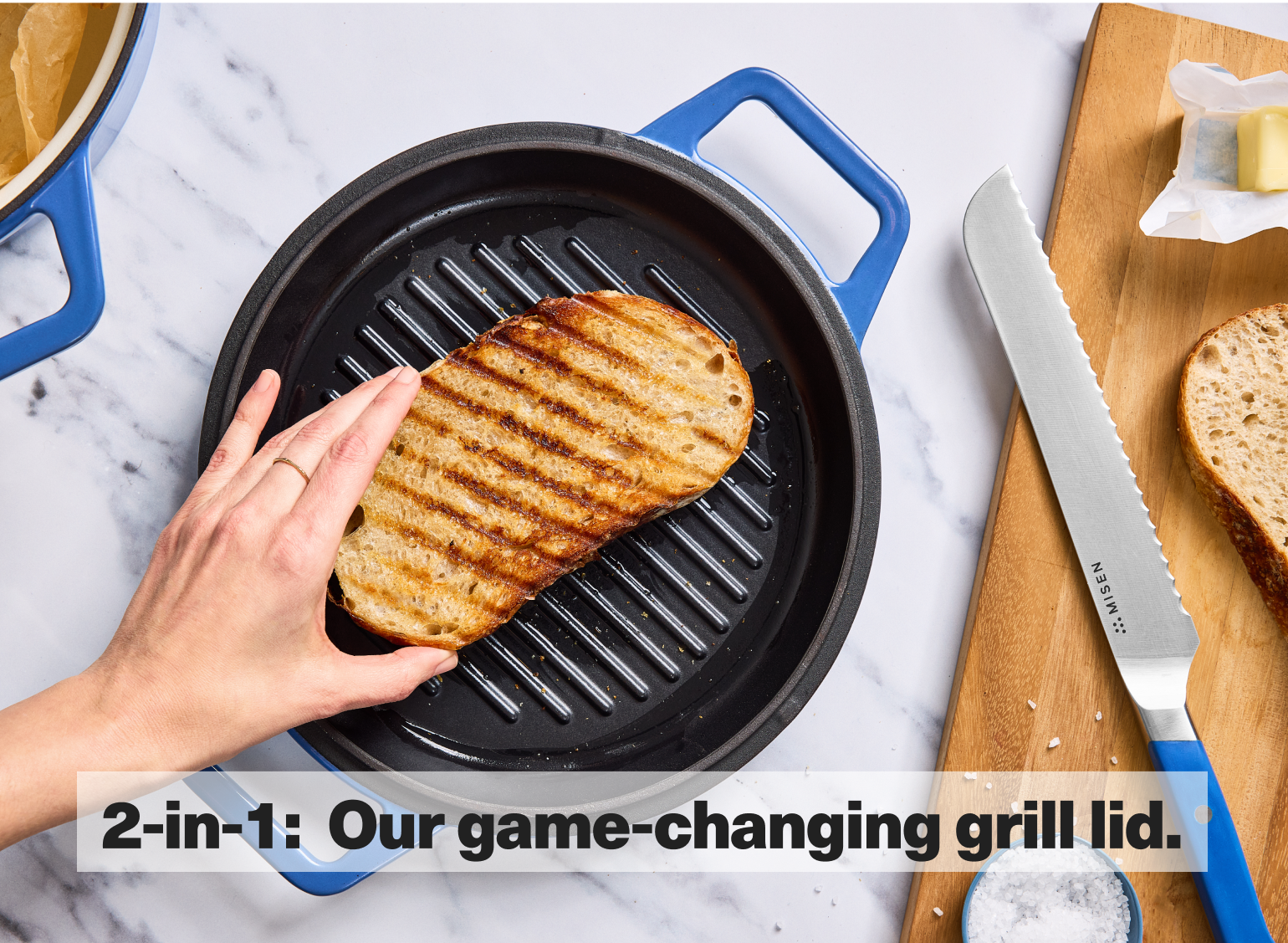 2-in-1: Our game-changing grill lid.