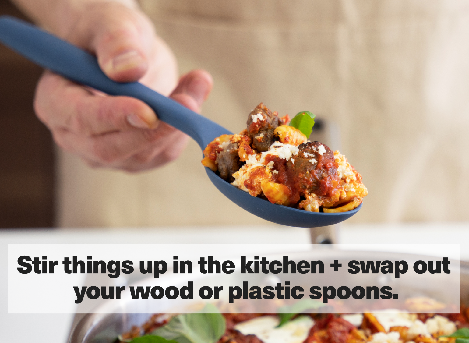 Stir things up in the kitchen + swap out your wood or plastic spoons.