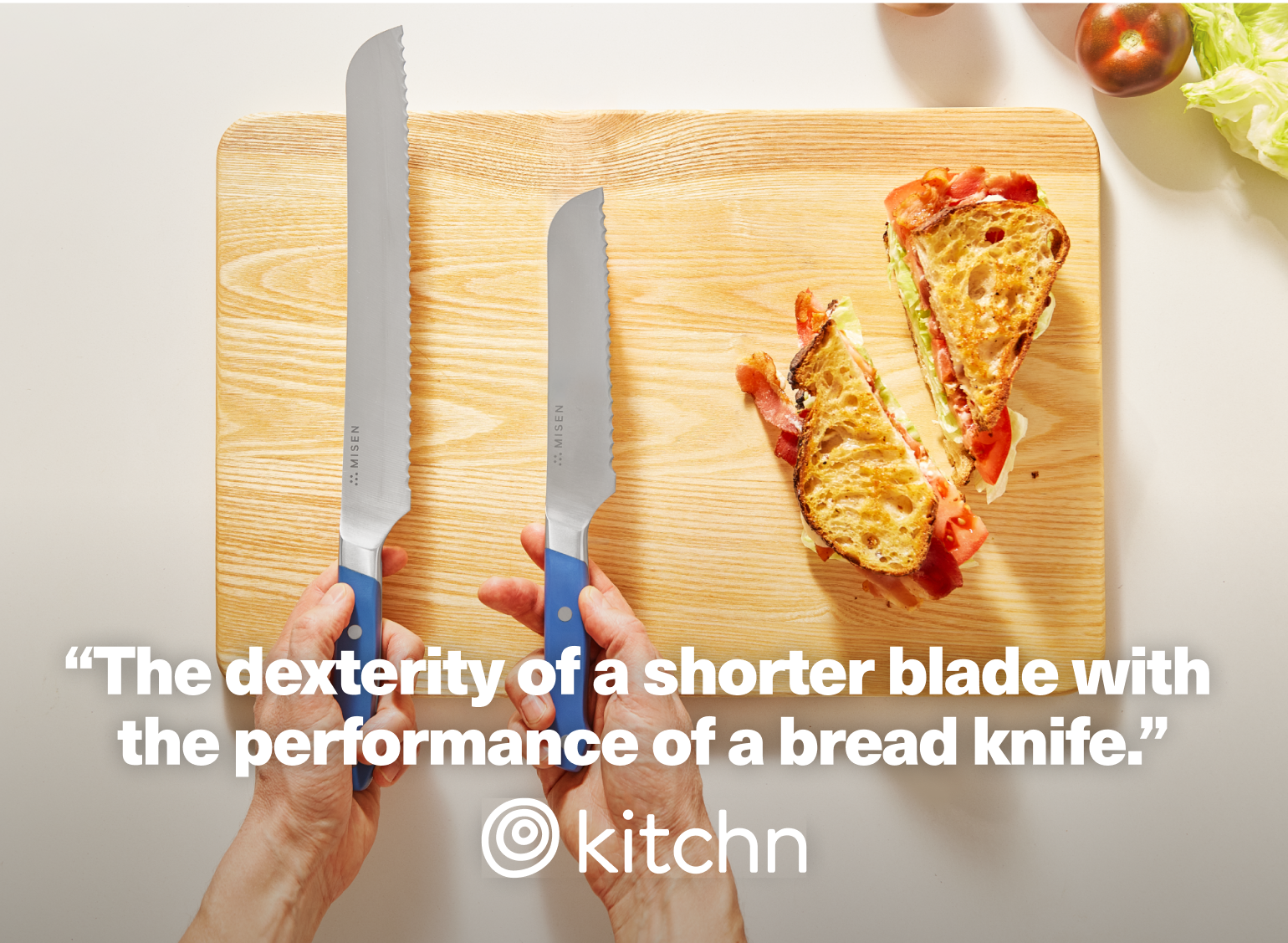 "The dexterity of a shorter blade with the performance of a bread knife." - The Kitchn