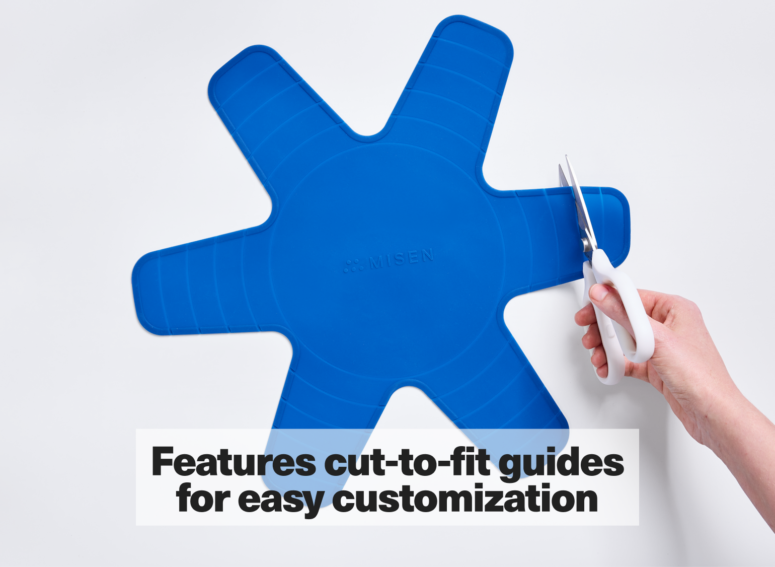 Features cut-to-fit guides for easy customization.