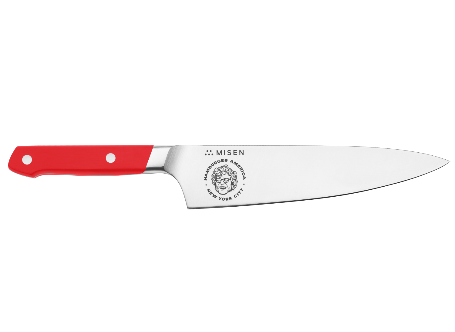 Misen x George Motz - Hamburger America 8 inch Chef's Knife - AUS-10 - Final Sale